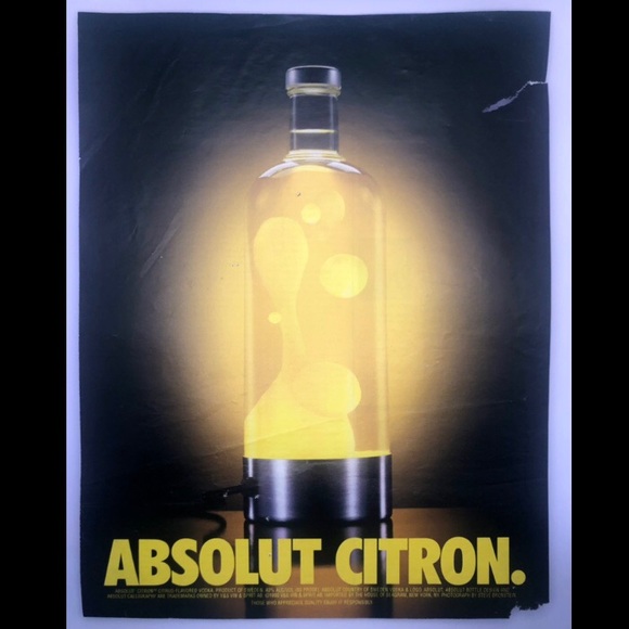 🔵[Absolut Vodka] ABSOLUT CITRON Original 1996 Vintage Magazine Advertisement - Picture 2 of 13